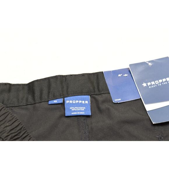 NEW Propper Men's Black Ripstop Tactical Cargo Shorts Size 46 Work Outdoor NWT - Picture 2 of 8